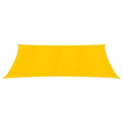 Solsejl rektangulært 2 × 3,5 m - gul HDPE 160 g/m²