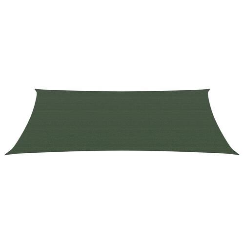 Solsejl 3,5x5 m 160 g/m² HDPE mørkegrøn