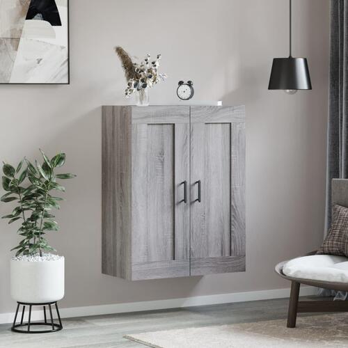 Vægskab 69,5x34x90 cm konstrueret træ grå sonoma-eg