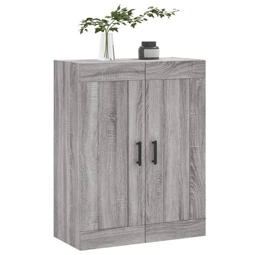 Vægskab 69,5x34x90 cm konstrueret træ grå sonoma-eg