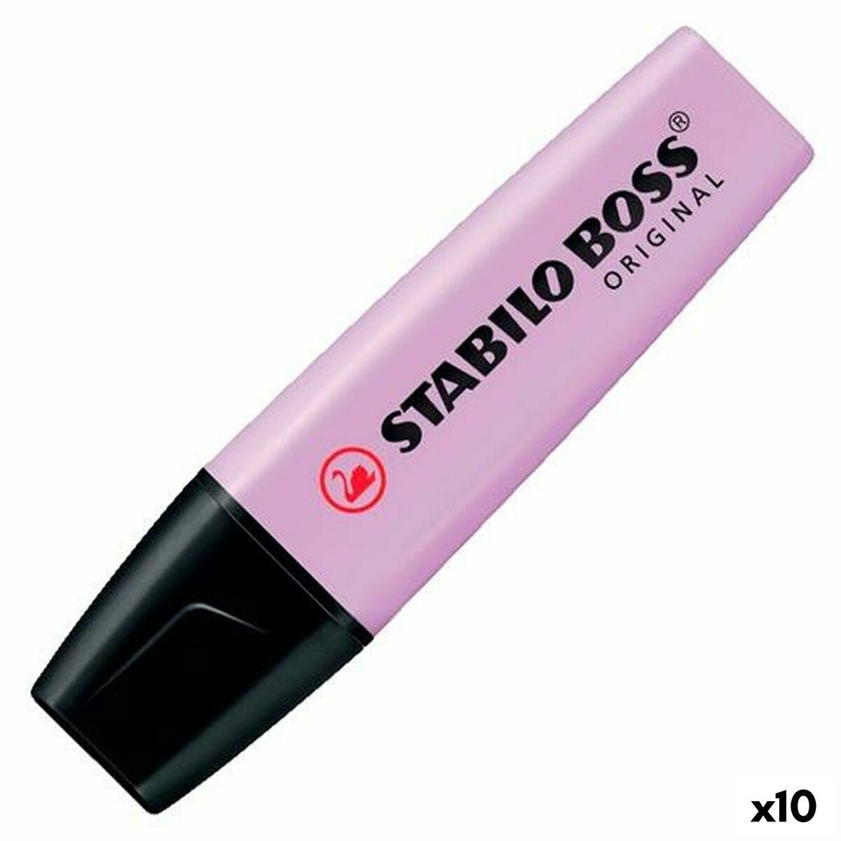 Stabilo BOSS Original overstregningstusch - Violet, 10 stk.