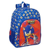 Skoletaske Sonic Prime Blå 33 x 42 x 14 cm