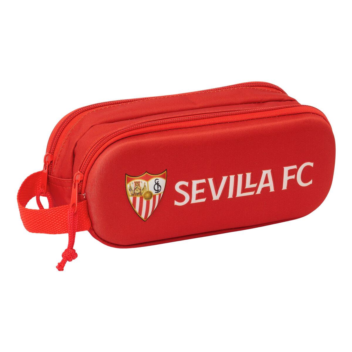 Dobbelt penalhus Sevilla Fútbol Club - rød 21 × 8 × 6 cm (3D)