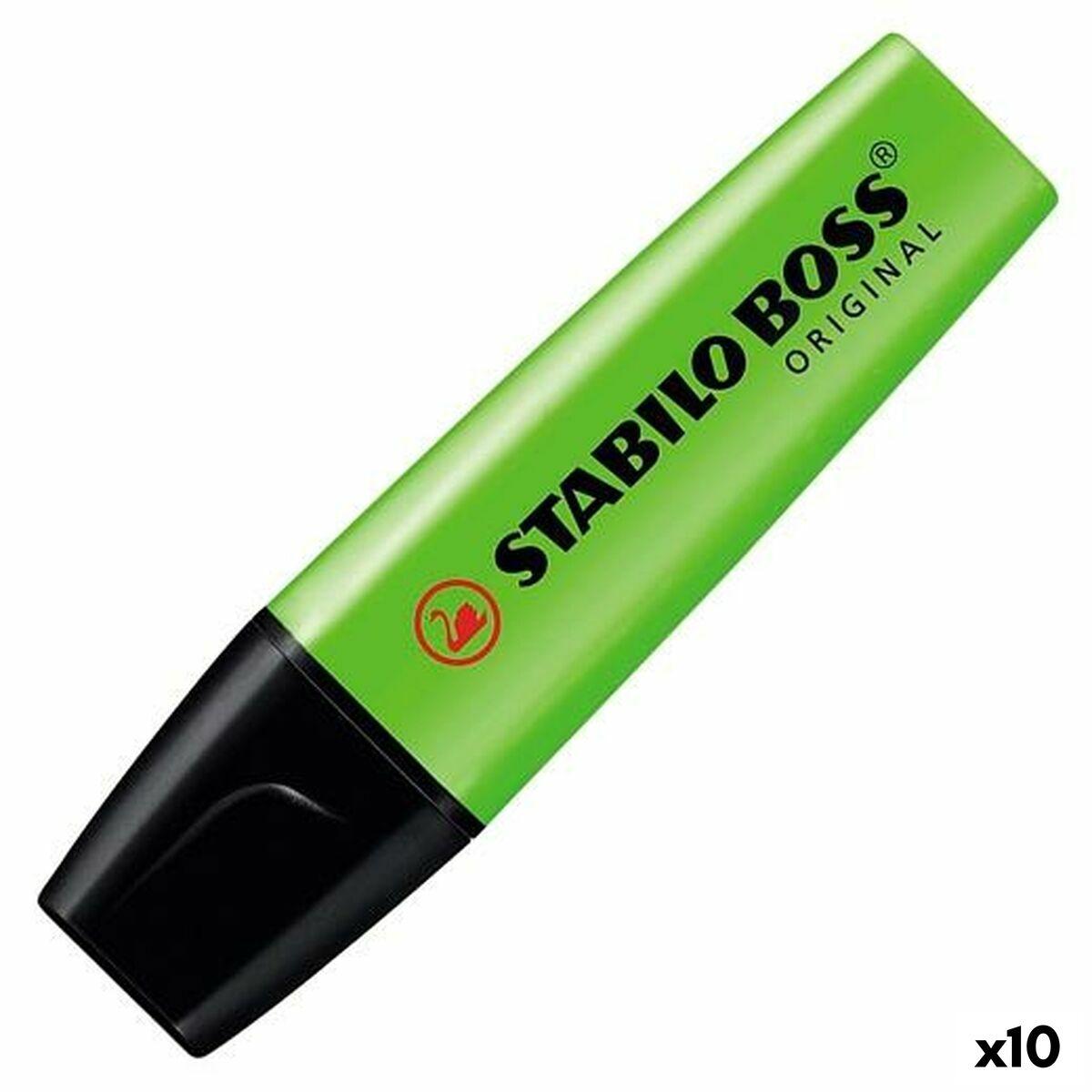 Stabilo BOSS Original overstregningstus - Lime (10 stk.)
