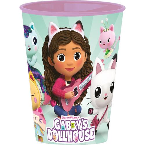 Gabby’s Dollhouse børneservice sæt - Party, lyserød (5 dele)