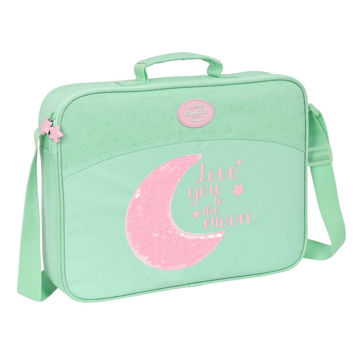 Skole skoletaske BlackFit8 Moon Grøn 38 x 28 x 6 cm