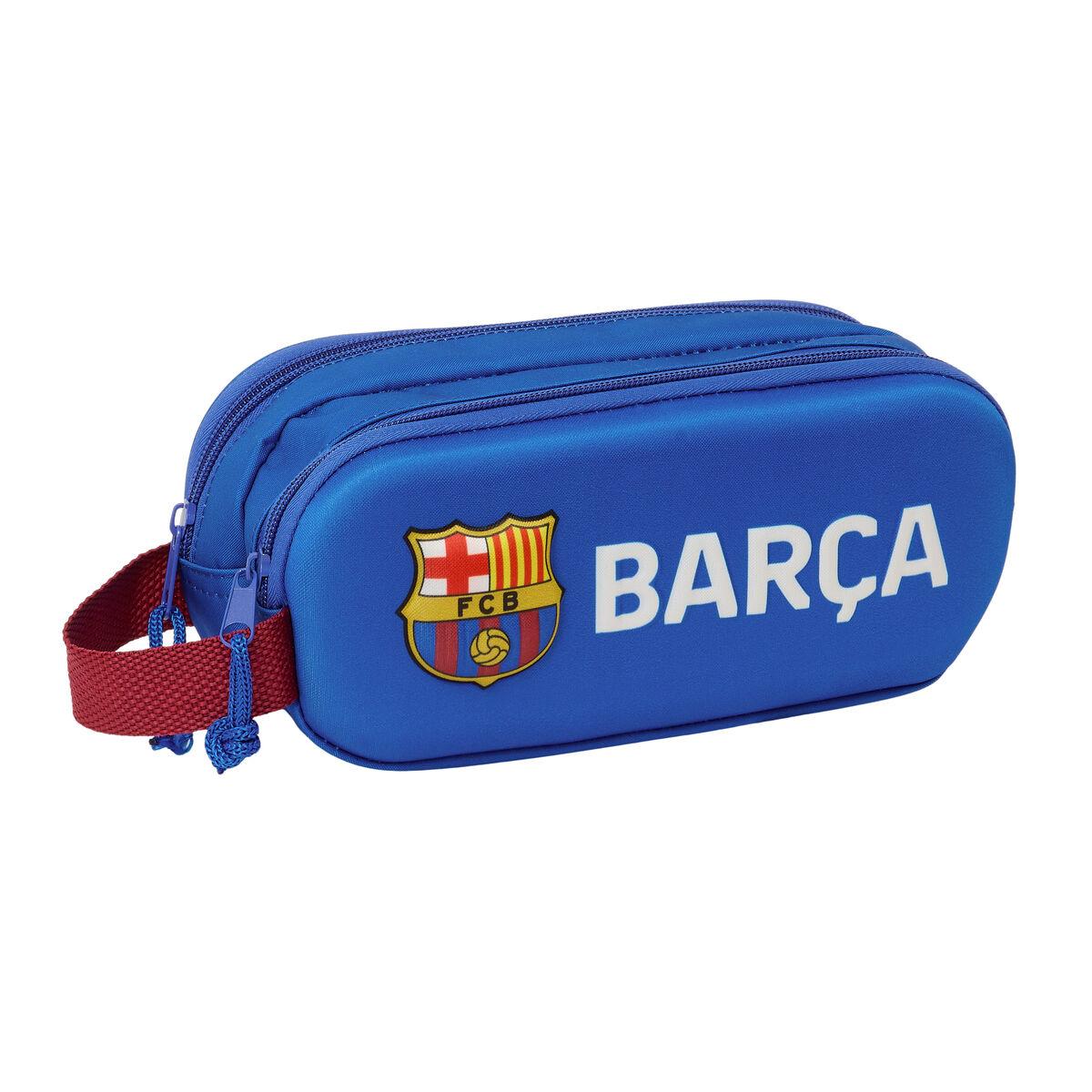 Dobbelt penalhus F.C. Barcelona - marineblå 21 × 8 × 6 cm (3D)