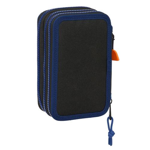 Tredobbelt Penalhus Naruto Ninja Blå Sort 12,5 x 19,5 x 5,5 cm 36 Dele
