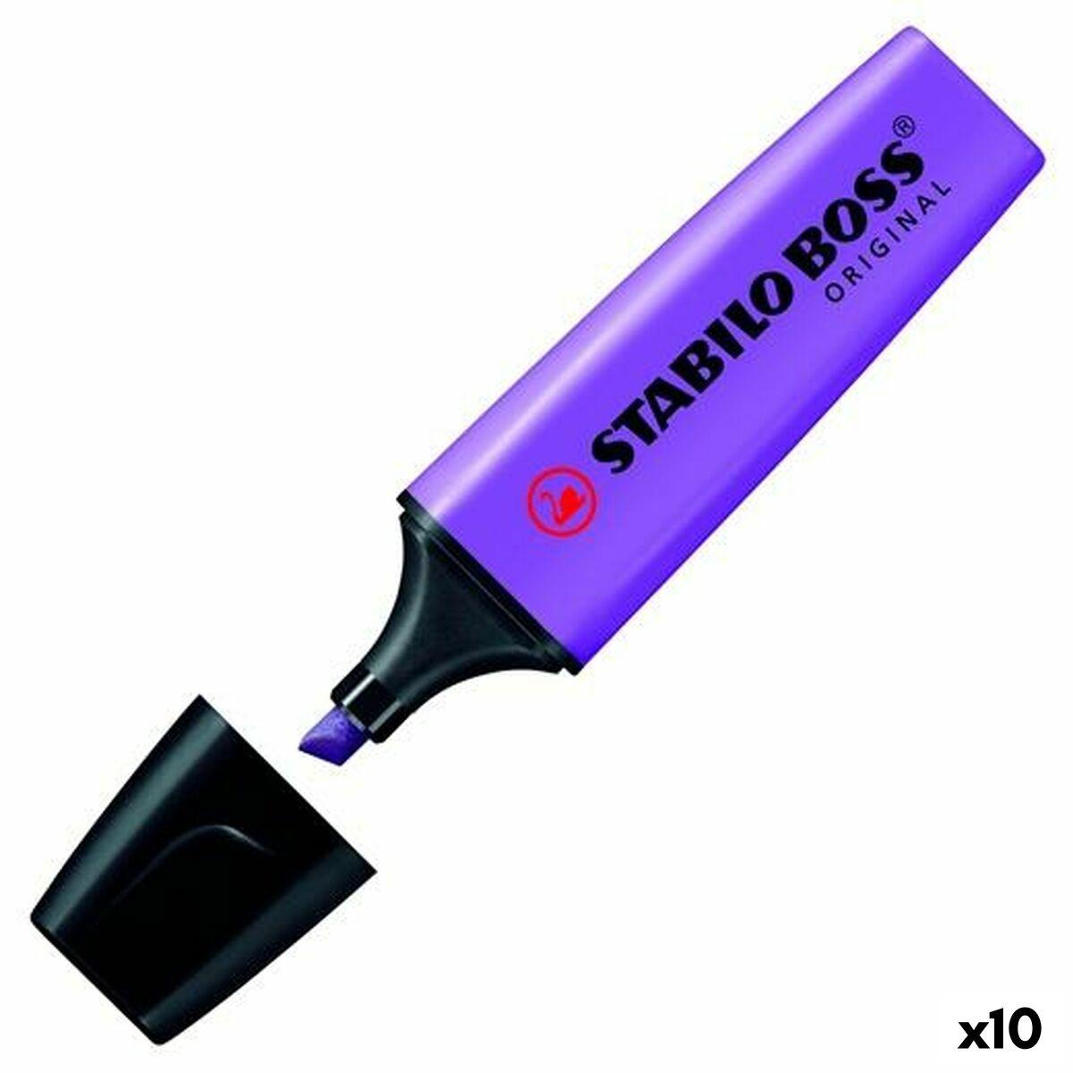 Stabilo BOSS Original overstregningstuscher - Lavendel/Violet, 10 stk. billede