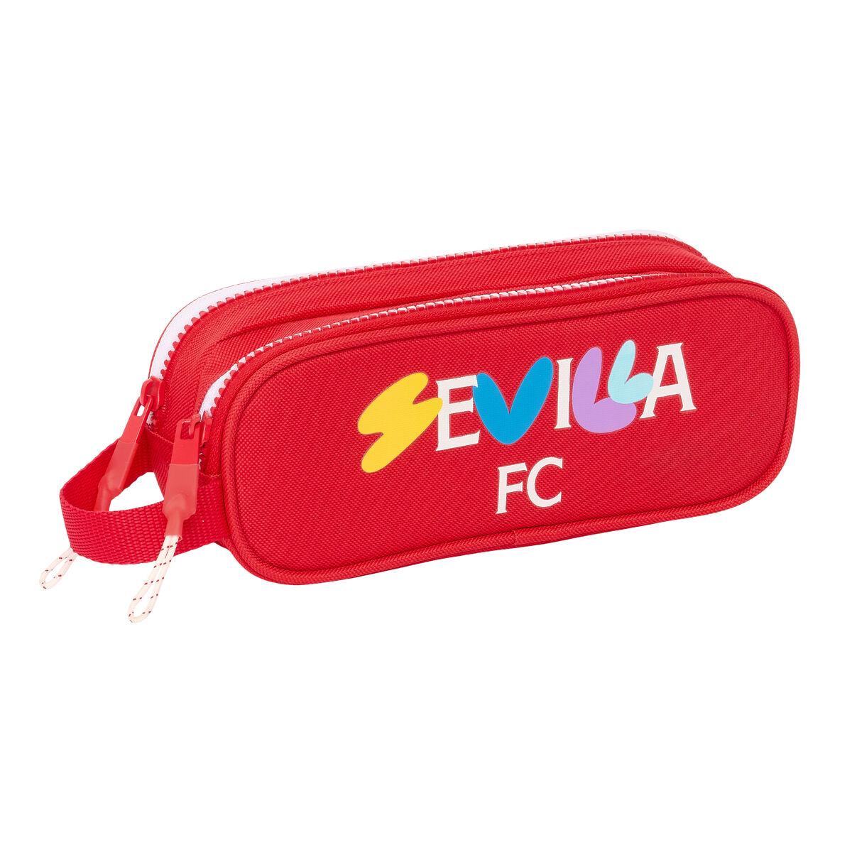 Sevilla Fútbol Club dobbelt penalhus - rød, 21 × 8 × 6 cm
