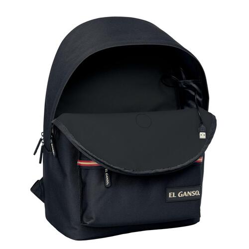 Laptop rygsæk El Ganso Basics Sort 31 x 44 x 18 cm