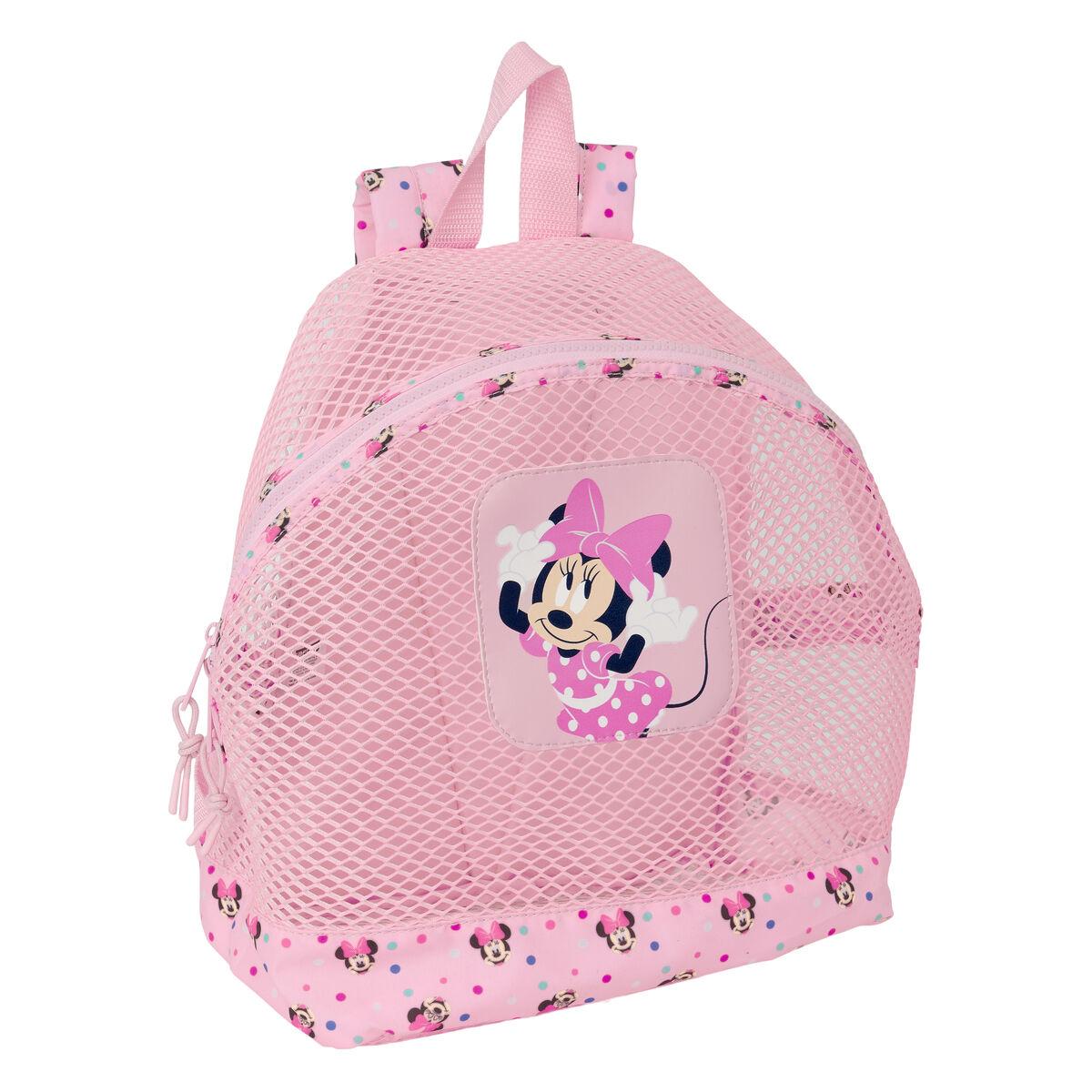 Strandtaske Minnie Mouse Pink - polyester 300D, 18 l