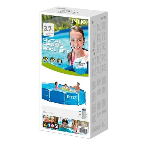 Pool Aftageligt Intex 6503 L 366 x 76 x 366 cm