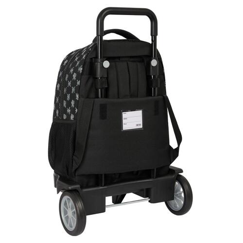 Skolerygsæk med Hjul One Piece Sort 33 x 45 x 22 cm
