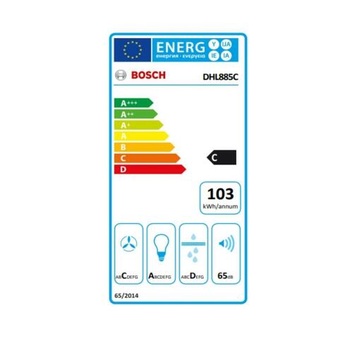Konventions-emhætte BOSCH 204716 86 cm 730 m3/h 1051W Rustfrit stål