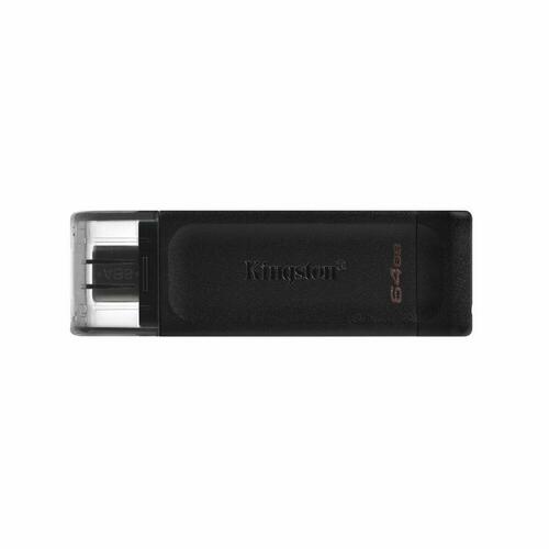USB-stik Kingston DT70/64GB Sort 64 GB