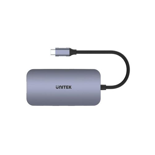 USB Hub Unitek D1071A Sort Sølvfarvet