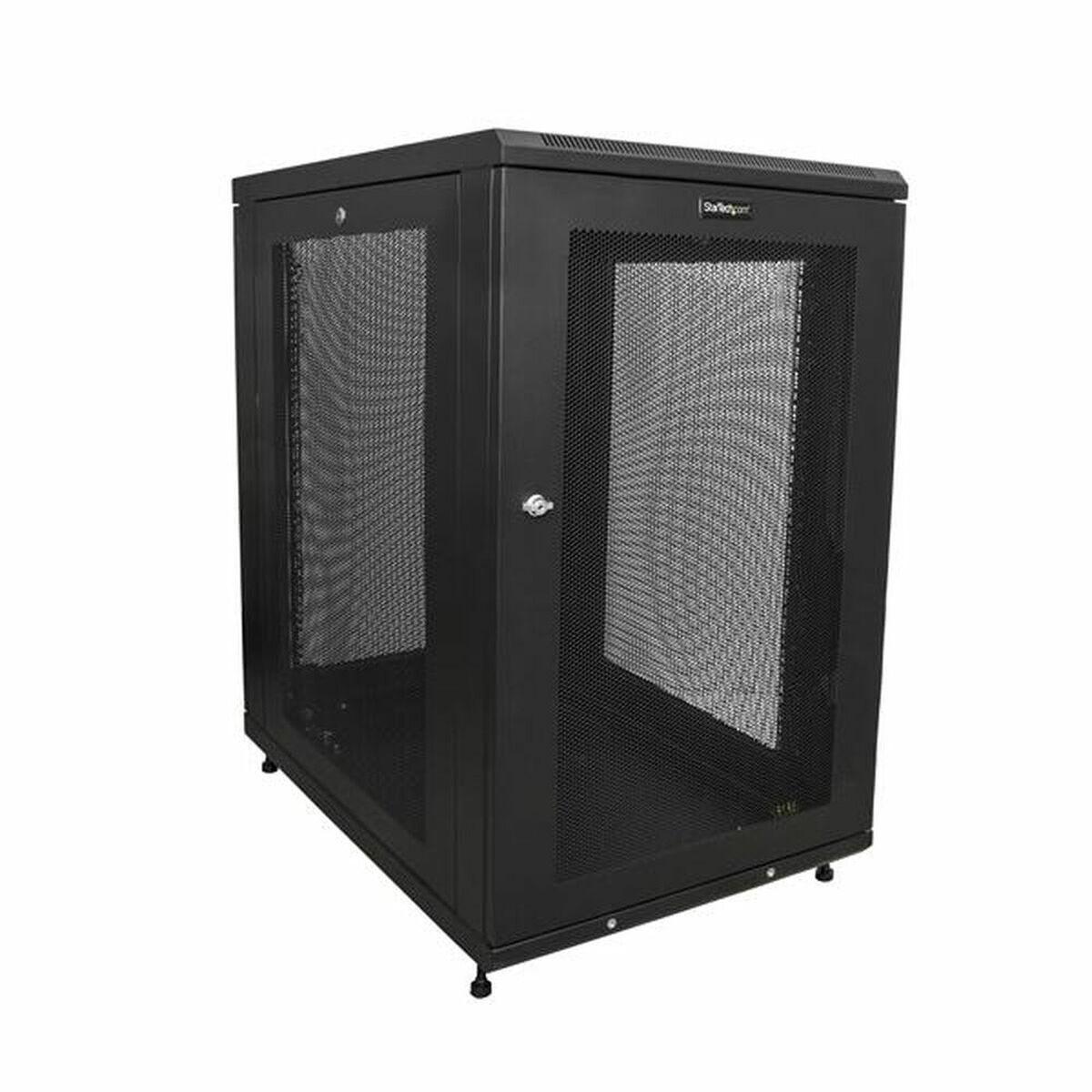 Startech vægmonteret rack kabinet 18U - sort, stål