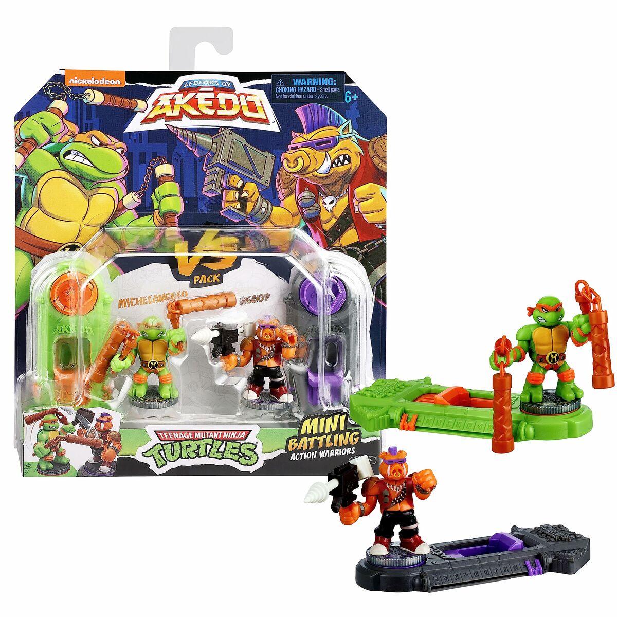 Actionfigurer Teenage Mutant Ninja Turtles Legends of Akedo - Michelangelo vs Evil Bepop (mini)