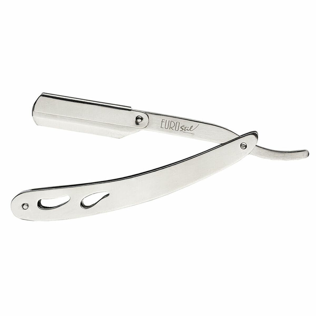 Barberblad Eurostil Navaja Metal Metal Sølvfarvet