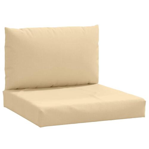 Pallehynder 2 stk. stof meleret beige