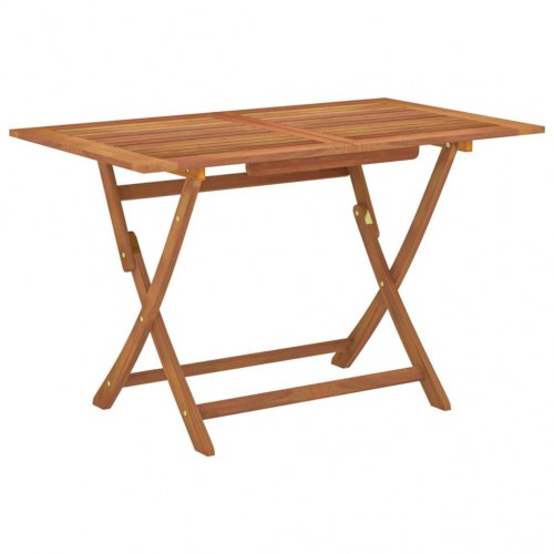 Foldbart havebord i massivt eukalyptustræ - 120 × 70 × 75 cm
