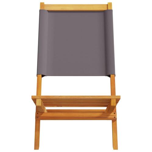 Foldbare havestole 8 stk. stof og massivt træ antracit