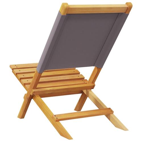 Foldbare havestole 8 stk. stof og massivt træ antracit