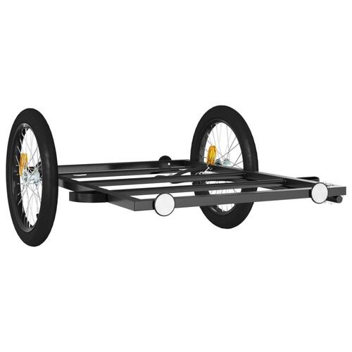 Cykelanhænger 135x68x37 cm jern sort