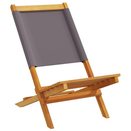 Foldbare havestole 4 stk. stof og massivt træ antracit