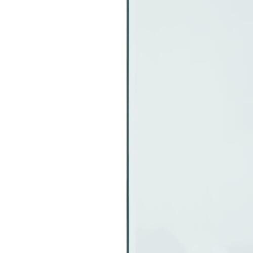 Glasplade til pejs 100x50 cm rektangulær