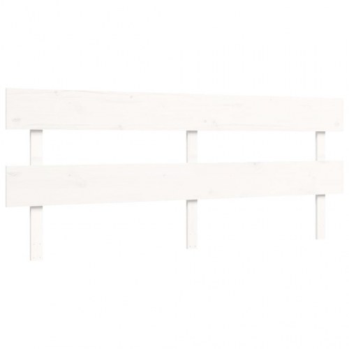 Sengeramme i massivt fyrretræ - 200x200 cm, hvid