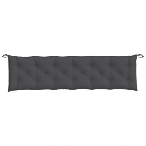 Bænkehynde til havebænk 200 x 50 x 7 cm - meleret antracitgrå
