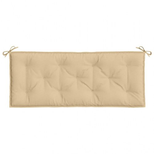 Bænkhynde til havebænk 120 x 50 x 7 cm - meleret beige