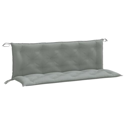 Hynder til havebænk 2 stk. 150x50x7 cm stof meleret lysegrå