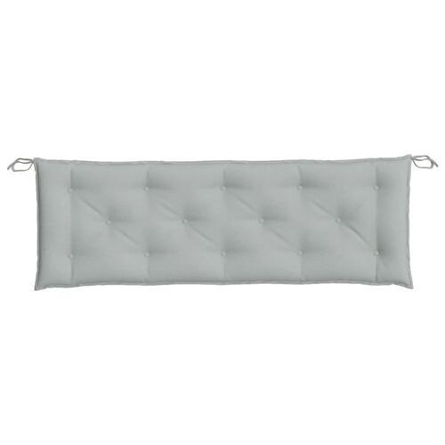 Hynder til havebænk 2 stk. 150x50x7 cm stof meleret lysegrå