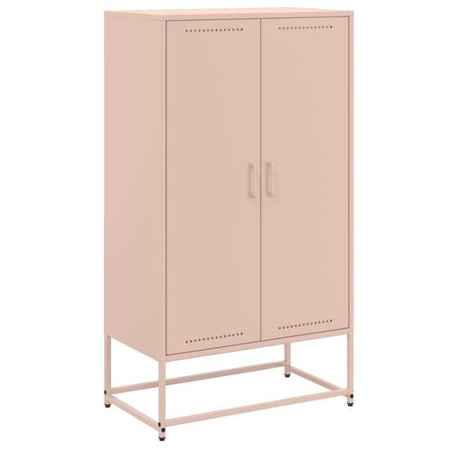 Skab 68,5x38,5x123,5 cm stål lyserød