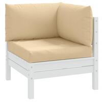 Pallehynder 3 stk. stof meleret beige