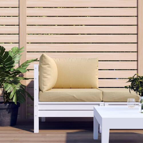 Pallehynder 3 stk. stof meleret beige