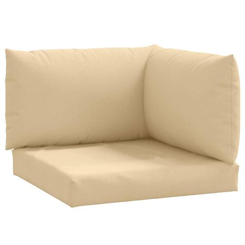 Pallehynder 3 stk. stof meleret beige