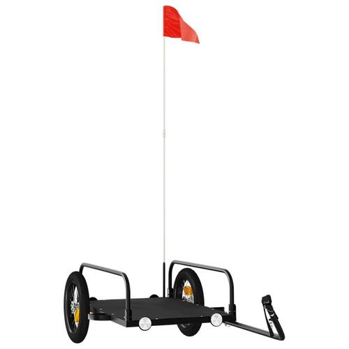 Cykelanhænger 122x53x31 cm jern sort