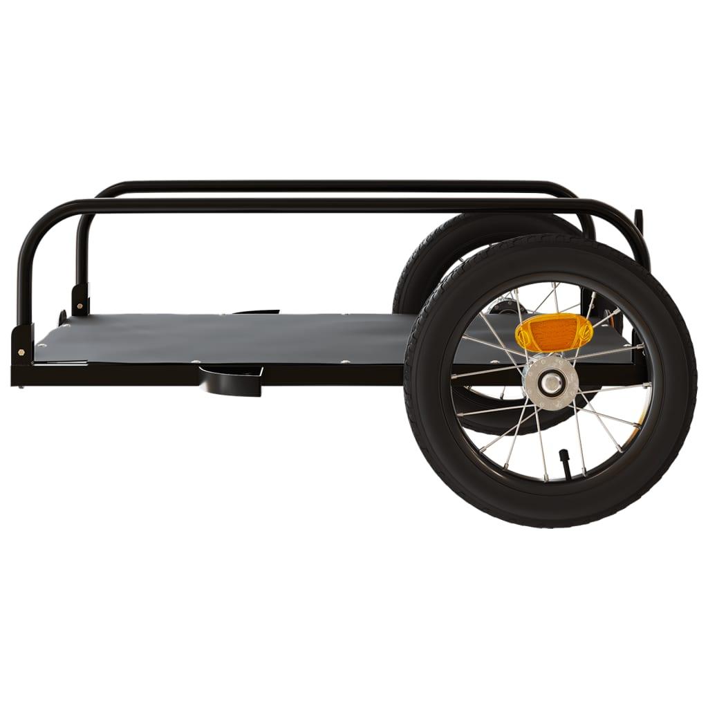 Cykelanhænger 122x53x31 cm jern sort