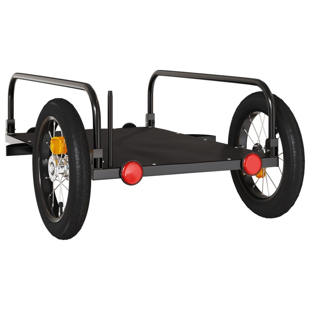 Cykelanhænger 122x53x31 cm jern sort