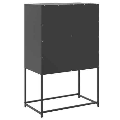 Skænk 68,5x38,5x107 cm stål sort
