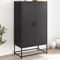 Skab 68,5x38,5x123,5 cm stål sort
