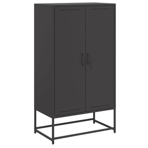 Skab 68,5x38,5x123,5 cm stål sort