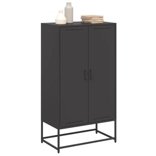 Skab 68,5x38,5x123,5 cm stål sort