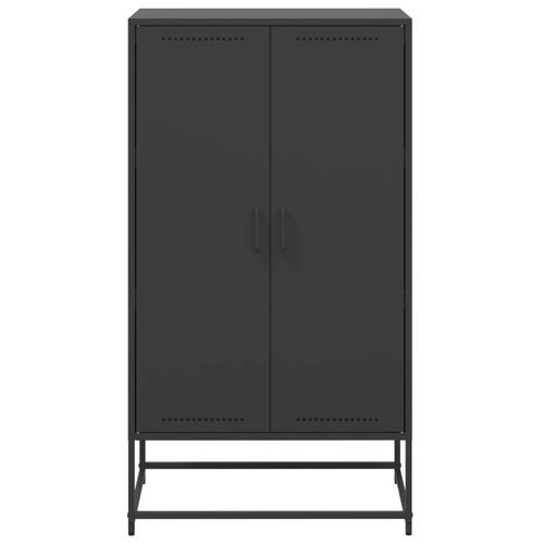 Skab 68,5x38,5x123,5 cm stål sort