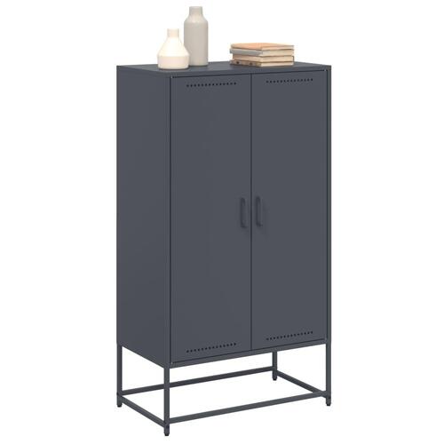 Skab 68,5x38,5x123,5 cm stål antracitgrå