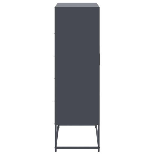 Skab 68,5x38,5x123,5 cm stål antracitgrå